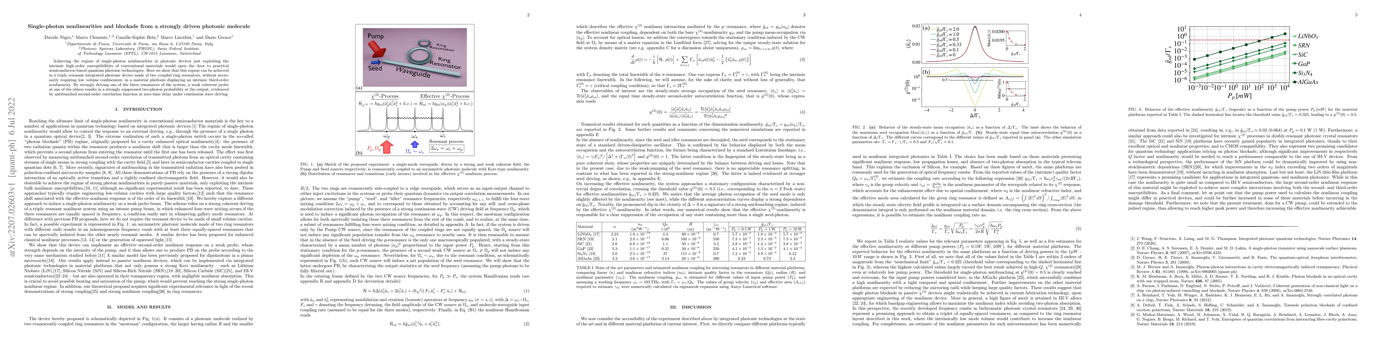 Thumbnail for Single-photon nonlinearities and blockade from a strongly driven
  photonic molecule