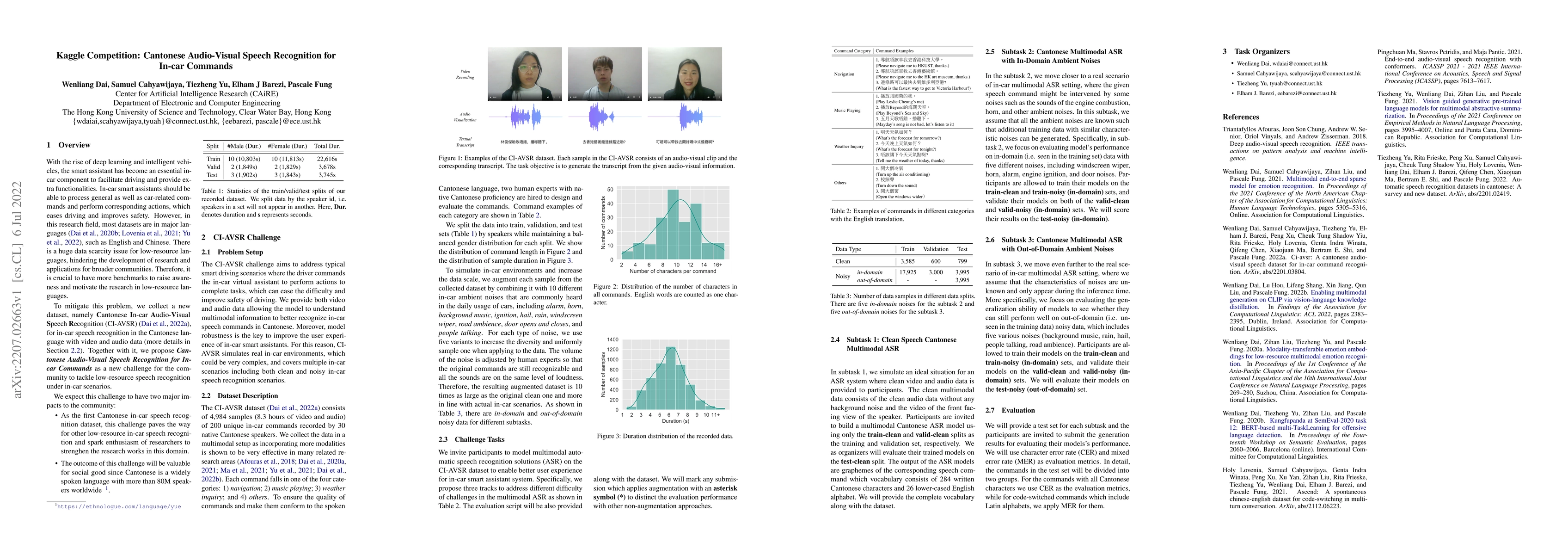 Thumbnail for Kaggle Competition: Cantonese Audio-Visual Speech Recognition for In-car
  Commands