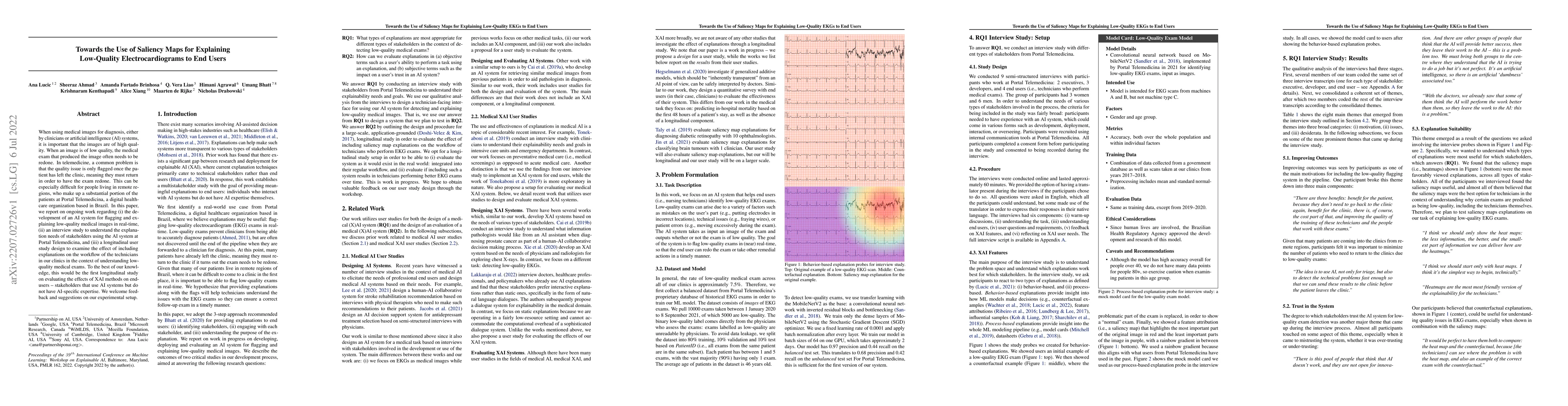 Thumbnail for Towards the Use of Saliency Maps for Explaining Low-Quality
  Electrocardiograms to End Users