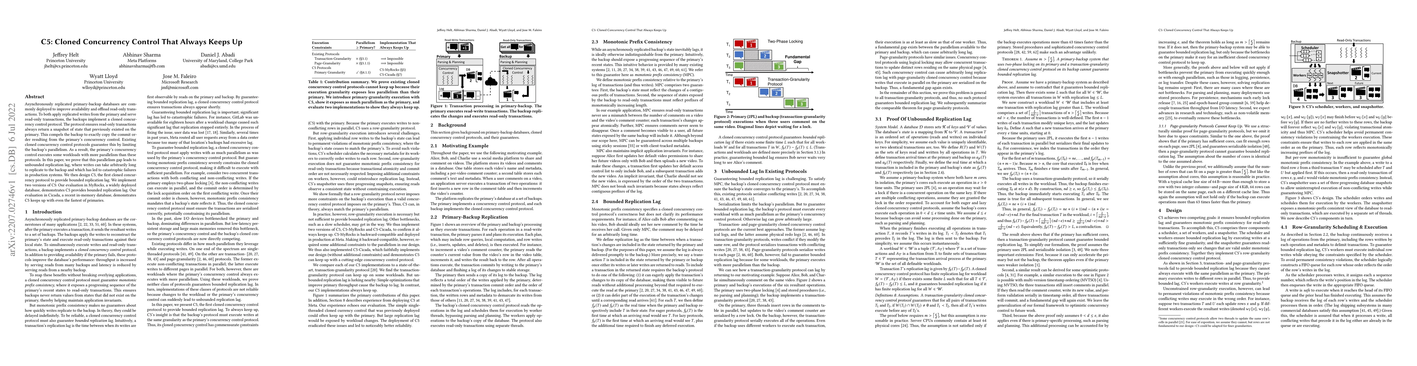 Thumbnail for C5: Cloned Concurrency Control that Always Keeps Up