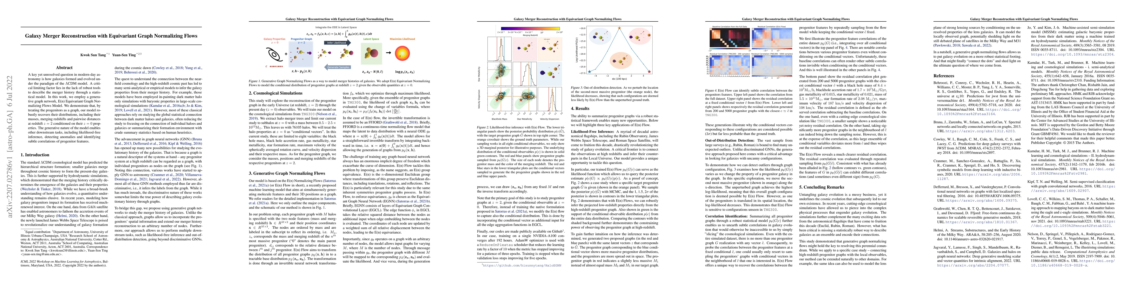 Thumbnail for Galaxy Merger Reconstruction with Equivariant Graph Normalizing Flows