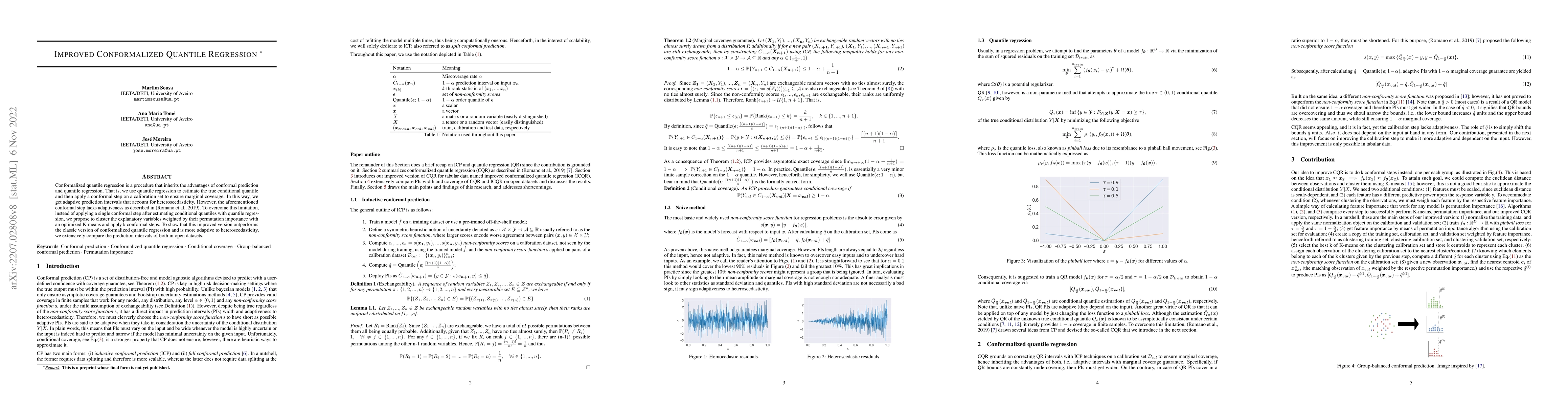 Thumbnail for Improved conformalized quantile regression