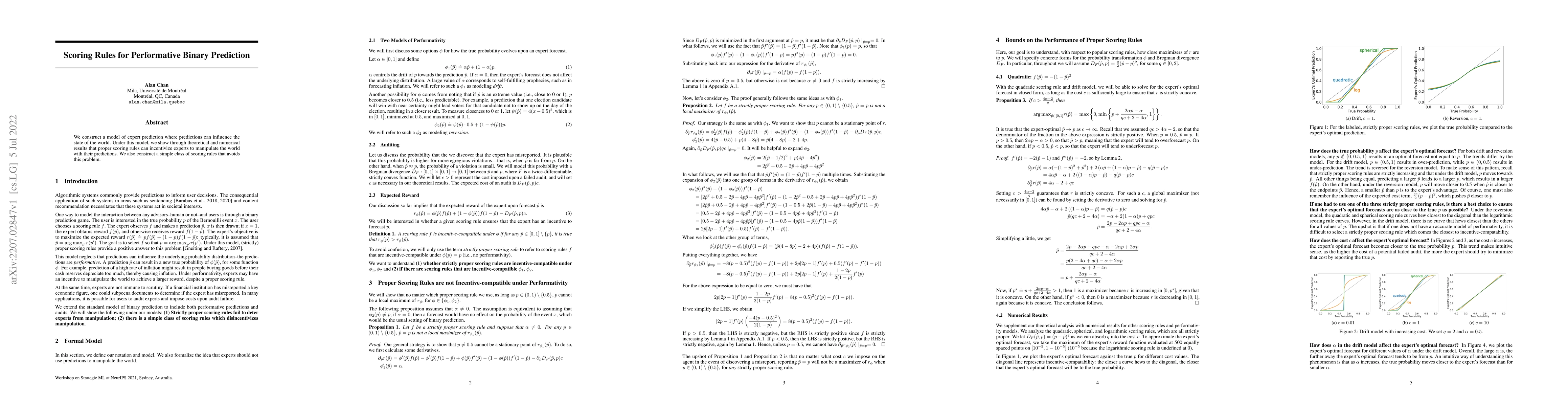 Thumbnail for Scoring Rules for Performative Binary Prediction