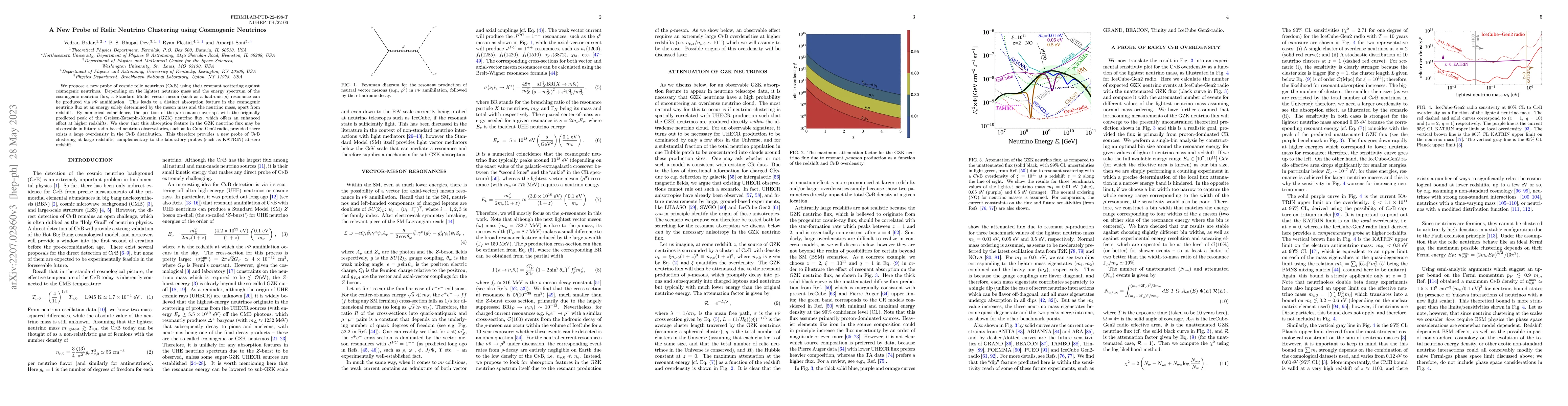 Thumbnail for A New Probe of Relic Neutrino Clustering using Cosmogenic Neutrinos