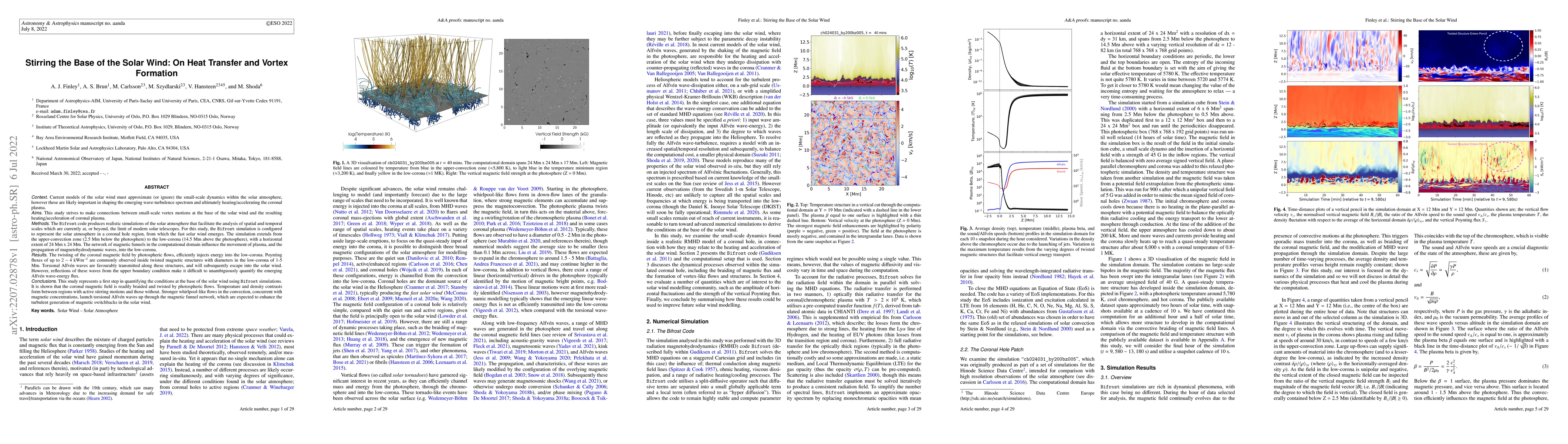 Thumbnail for Stirring the Base of the Solar Wind: On Heat Transfer and Vortex
  Formation
