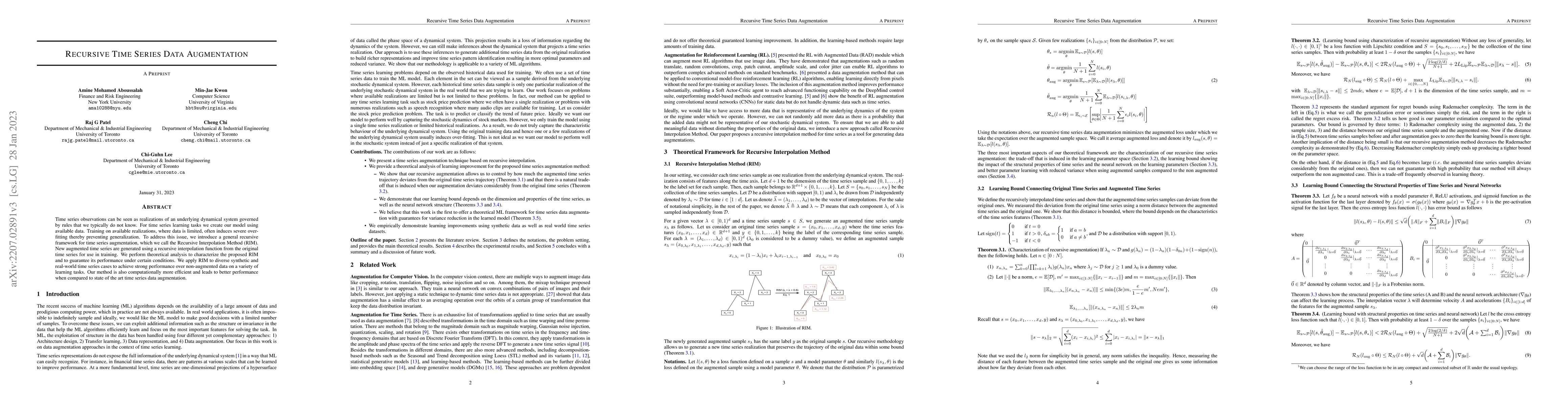 Thumbnail for Don't overfit the history -- Recursive time series data augmentation