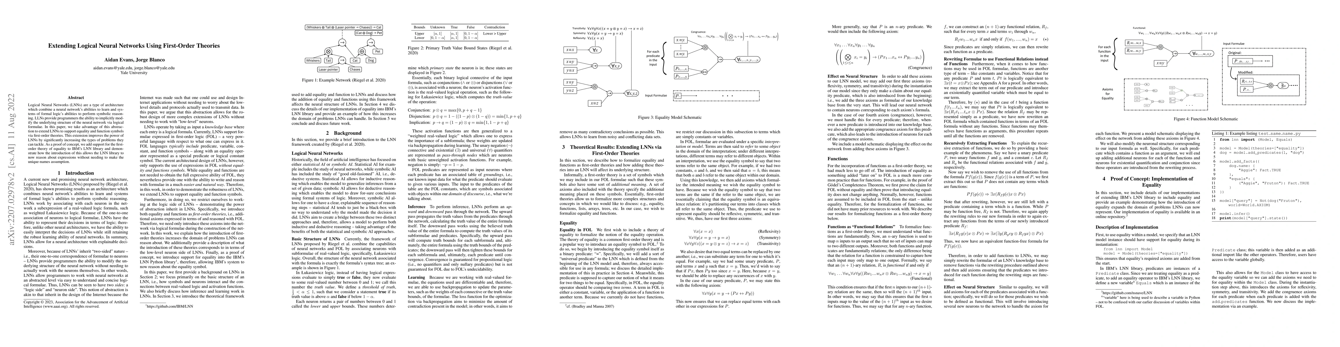 Thumbnail for Extending Logical Neural Networks using First-Order Theories