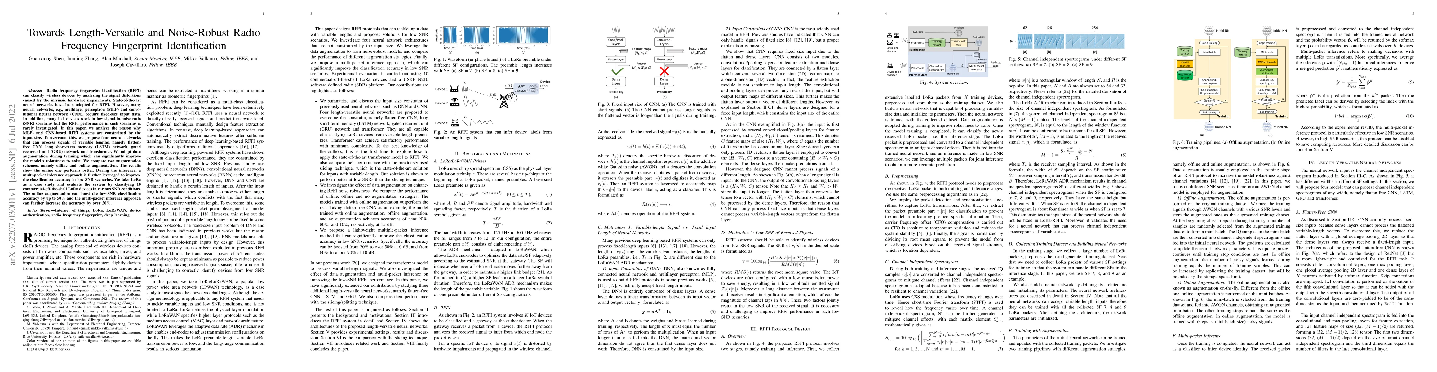 Thumbnail for Towards Length-Versatile and Noise-Robust Radio Frequency Fingerprint
  Identification