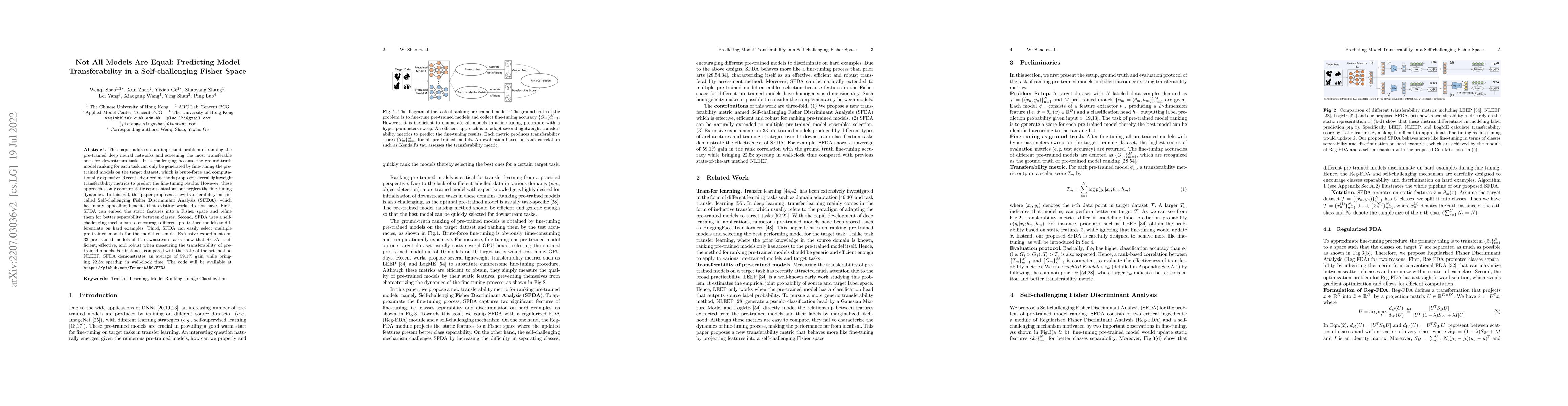 Thumbnail for Not All Models Are Equal: Predicting Model Transferability in a
  Self-challenging Fisher Space