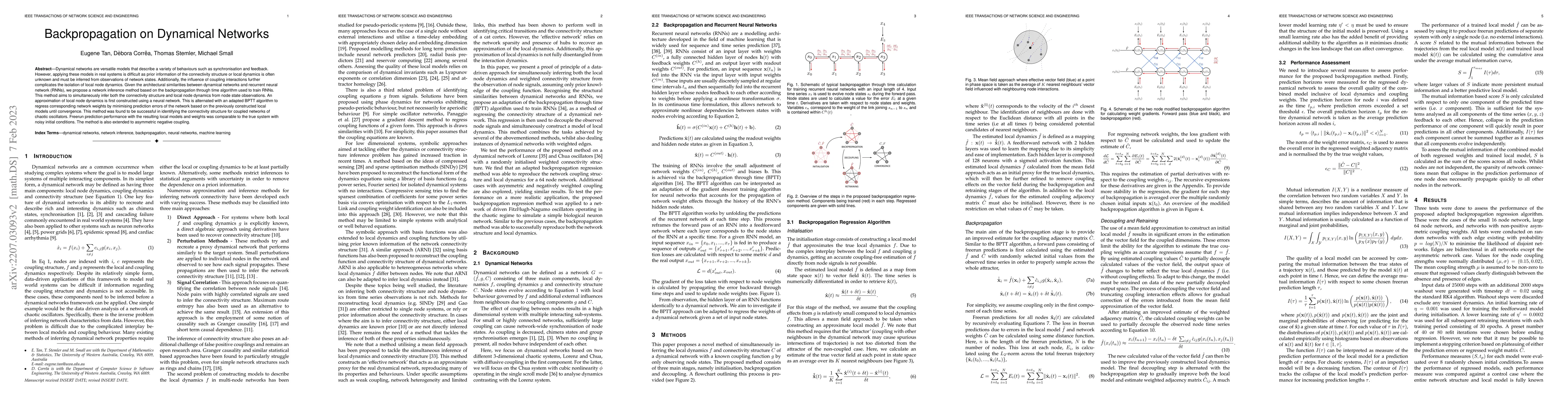 Thumbnail for Backpropagation on Dynamical Networks