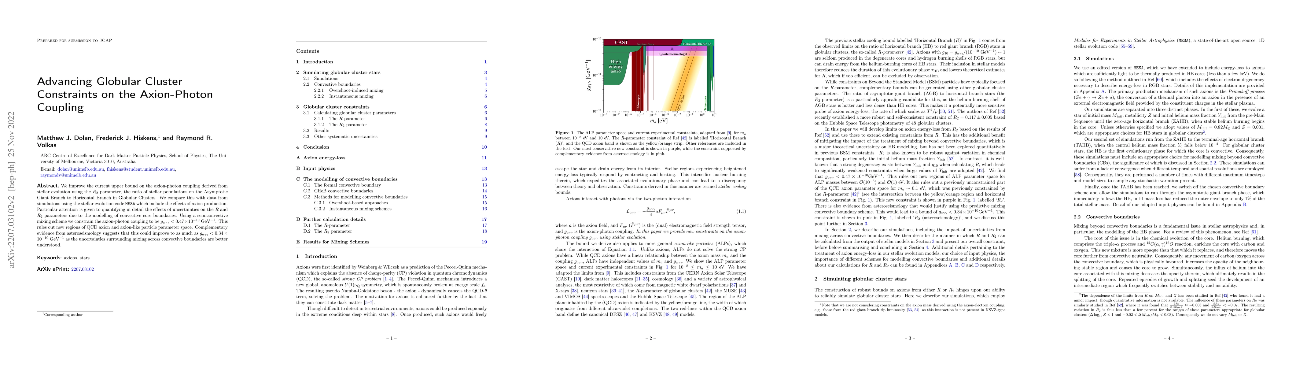 Thumbnail for Advancing Globular Cluster Constraints on the Axion-Photon Coupling