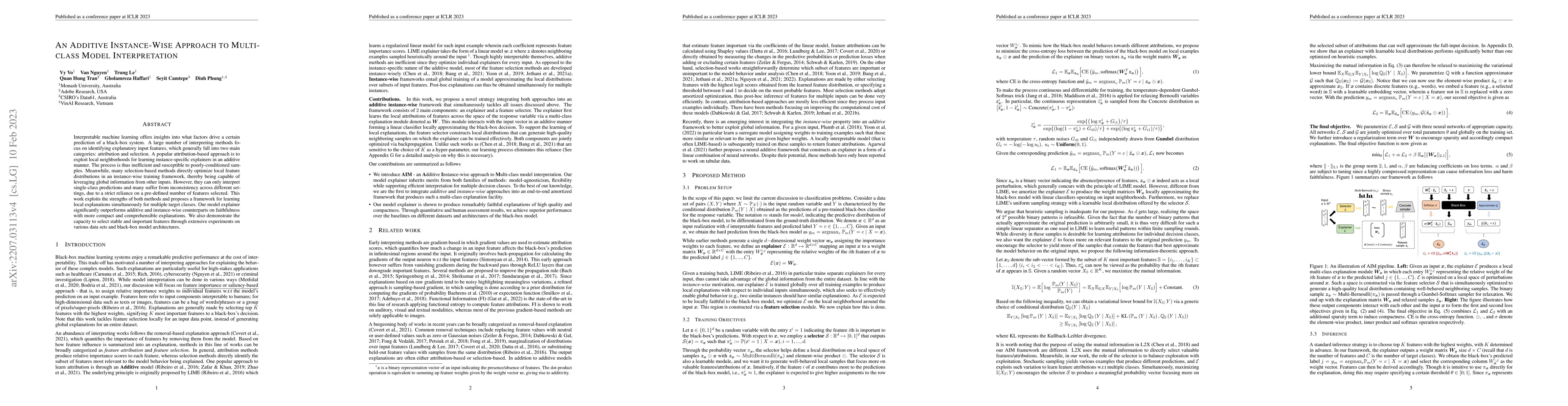 Thumbnail for An Additive Instance-Wise Approach to Multi-class Model Interpretation