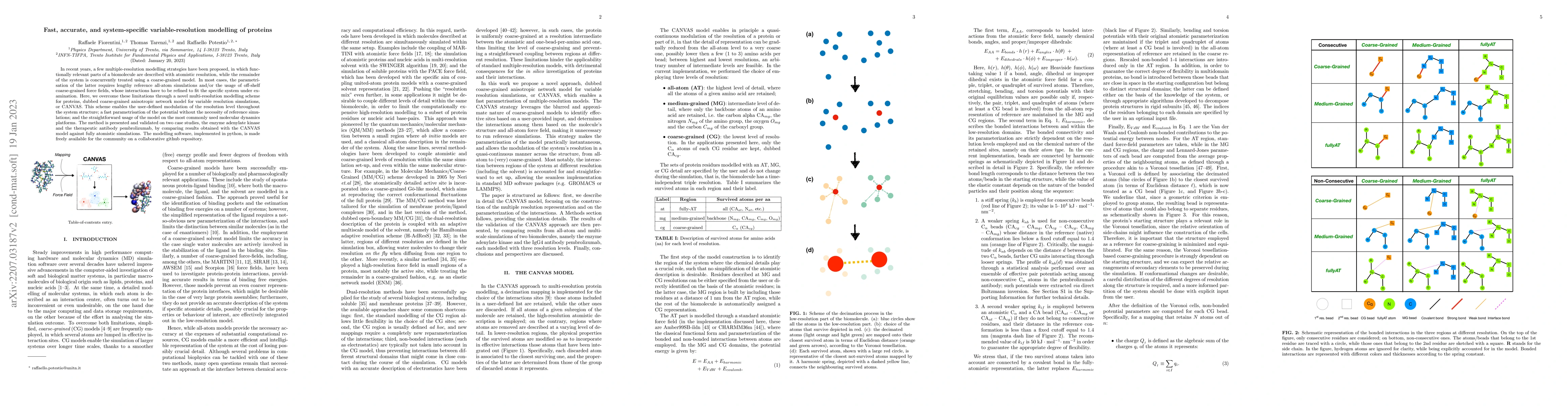 Thumbnail for Fast, accurate, and system-specific variable-resolution modelling of
  proteins