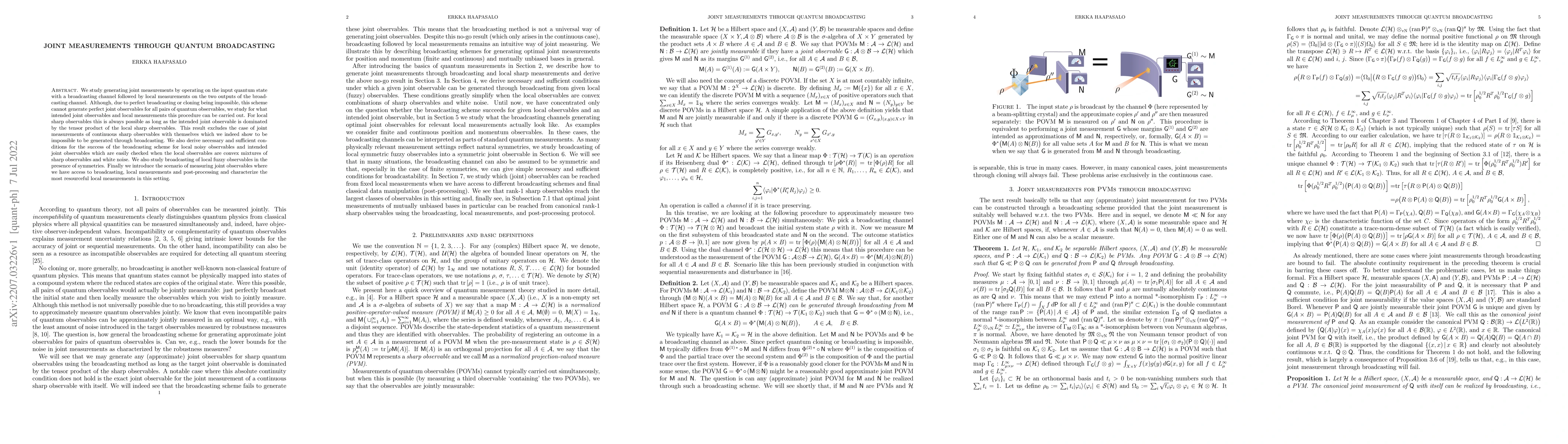 Thumbnail for Joint measurements through quantum broadcasting