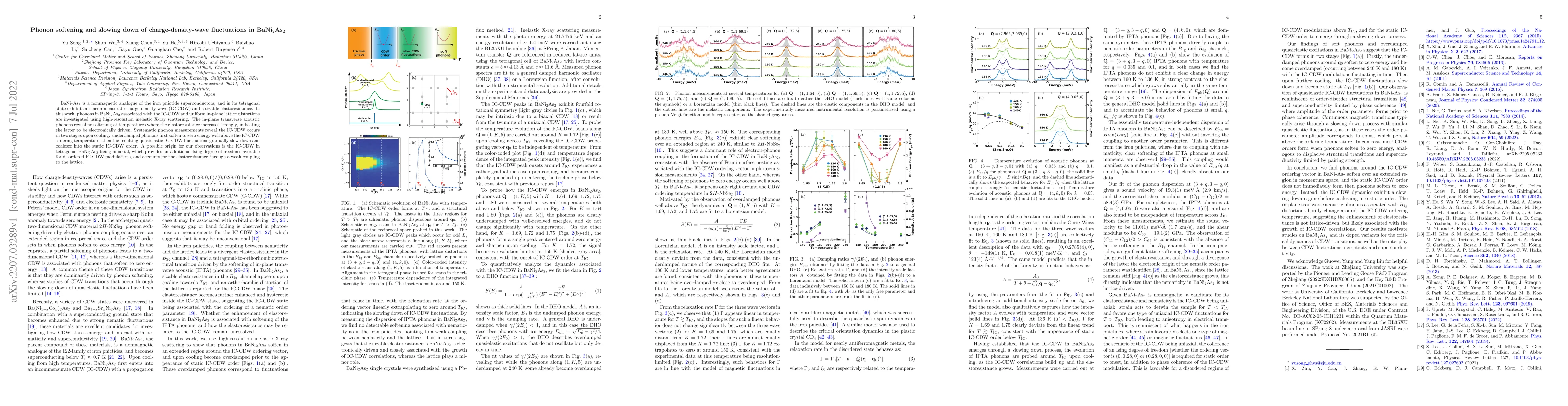 Thumbnail for Phonon softening and slowing down of charge-density-wave fluctuations in
  BaNi$_2$As$_2$