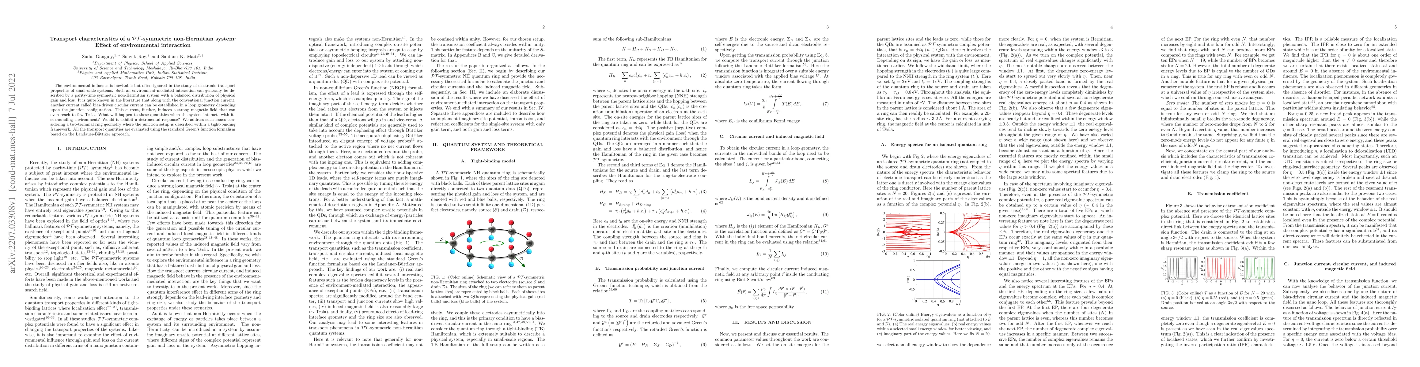 Thumbnail for Transport characteristics of a $\mathcal{PT}$-symmetric non-Hermitian
  system: Effect of environmental interaction
