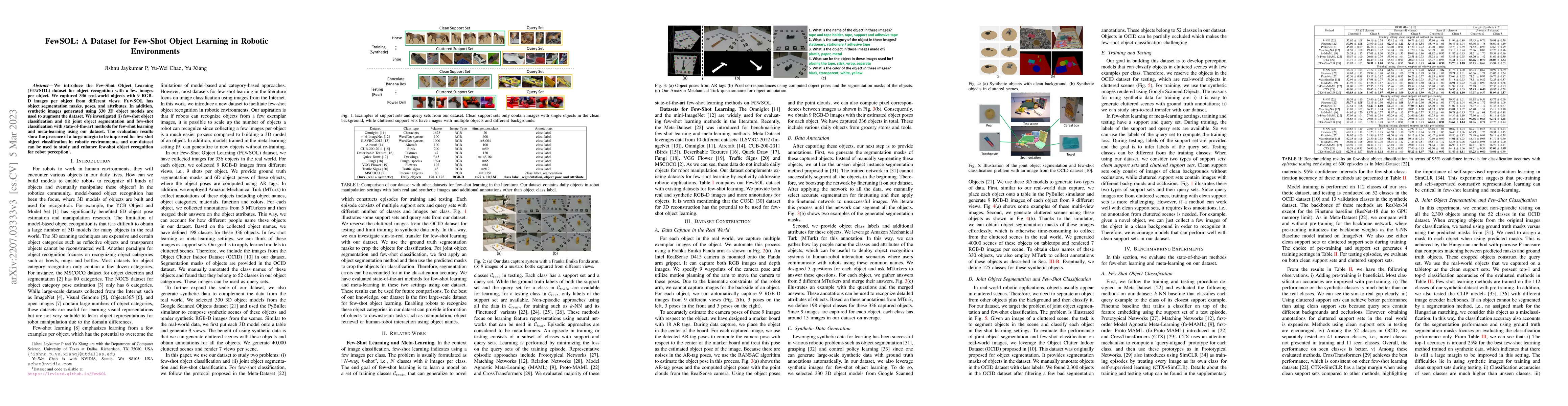 Thumbnail for FewSOL: A Dataset for Few-Shot Object Learning in Robotic Environments
