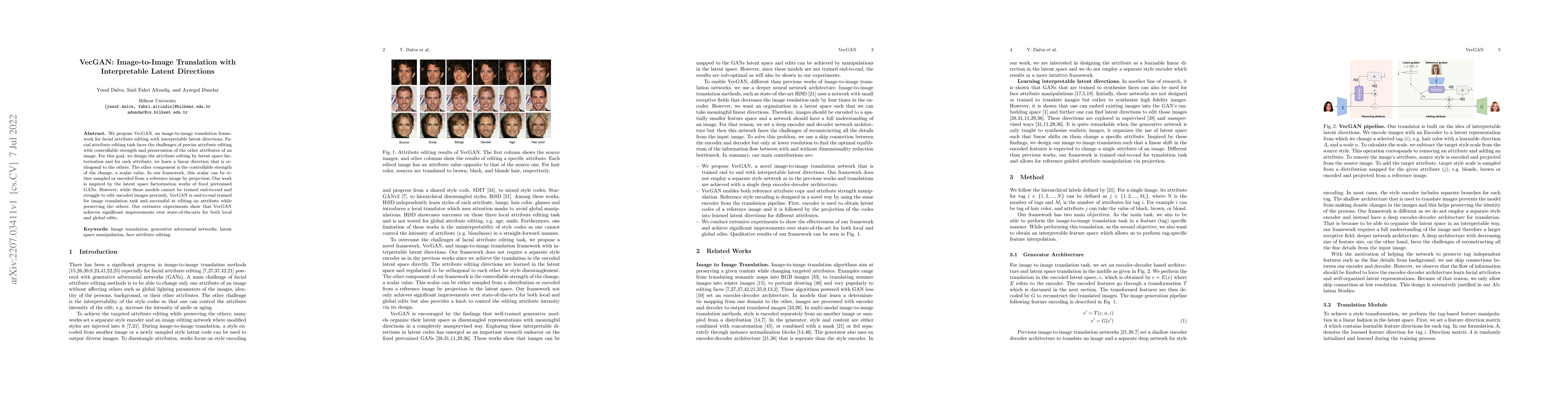 Thumbnail for VecGAN: Image-to-Image Translation with Interpretable Latent Directions