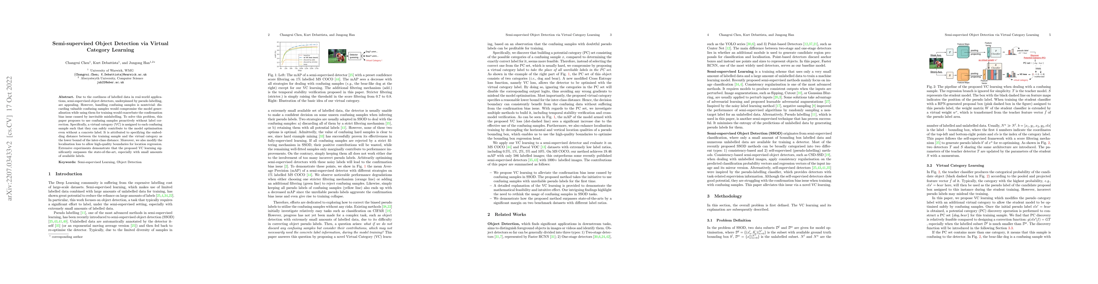 Thumbnail for Semi-supervised Object Detection via Virtual Category Learning