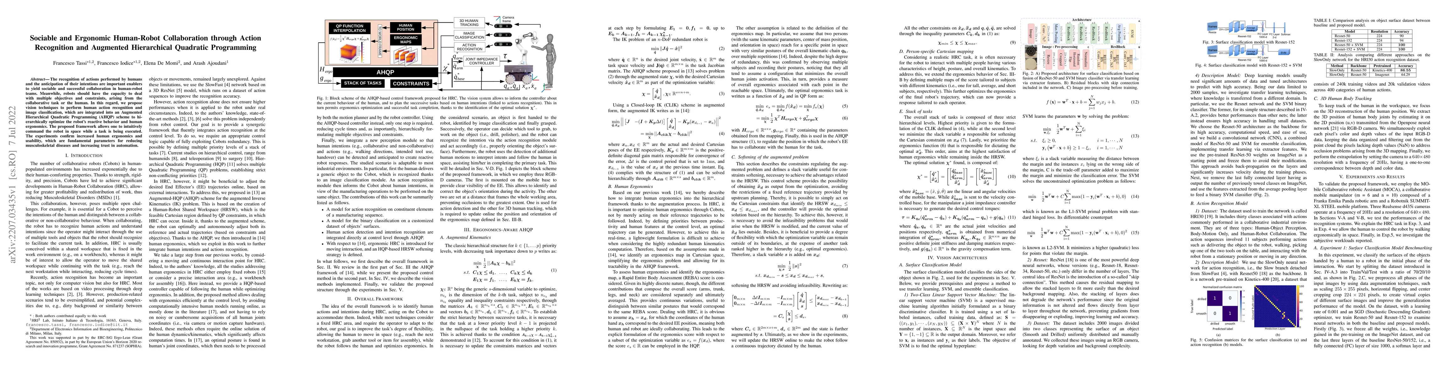 Thumbnail for Sociable and Ergonomic Human-Robot Collaboration through Action
  Recognition and Augmented Hierarchical Quadratic Programming