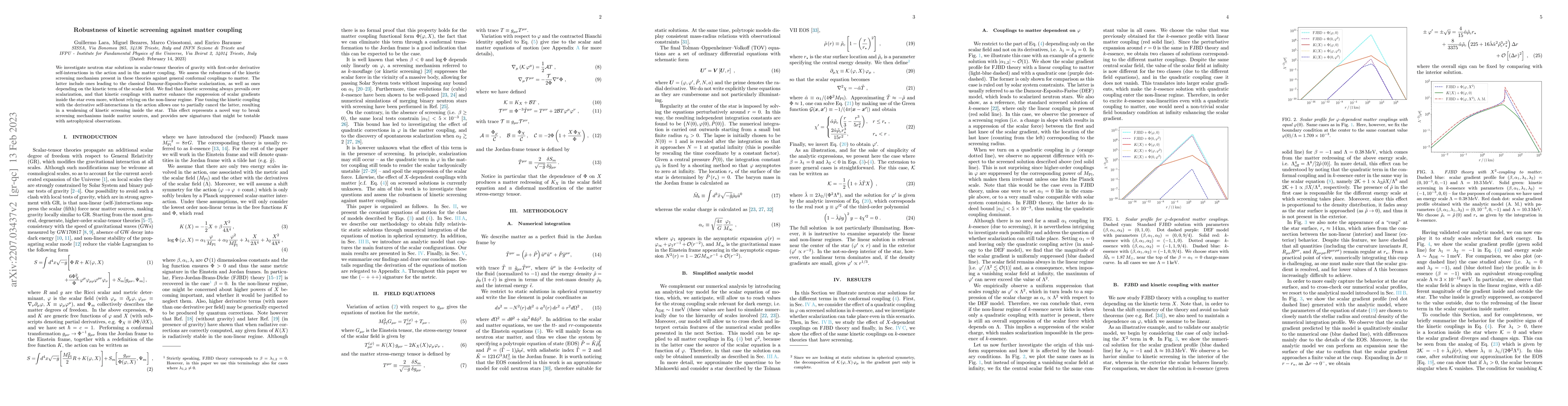 Thumbnail for Robustness of kinetic screening against matter coupling
