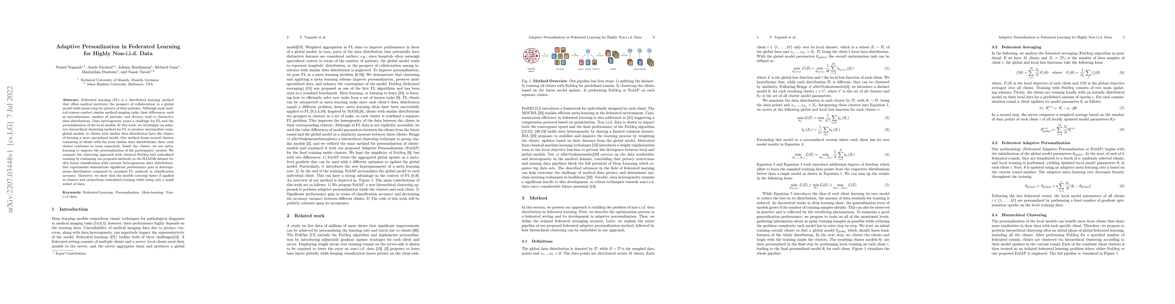 Thumbnail for Adaptive Personlization in Federated Learning for Highly Non-i.i.d. Data
