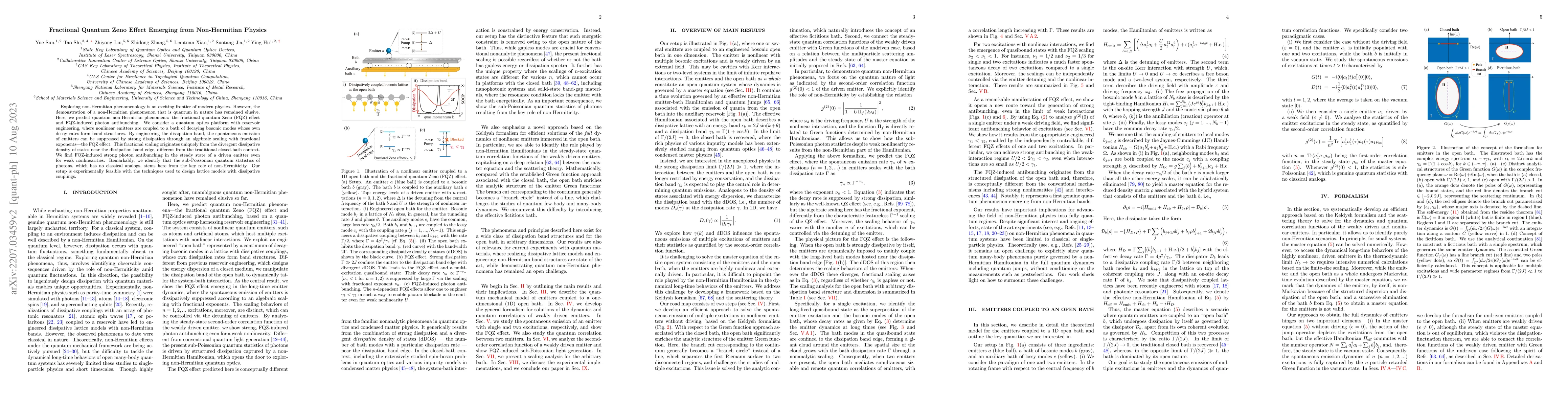 Thumbnail for Fractional Quantum Zeno Effect Emerging from Non-Hermitian Physics