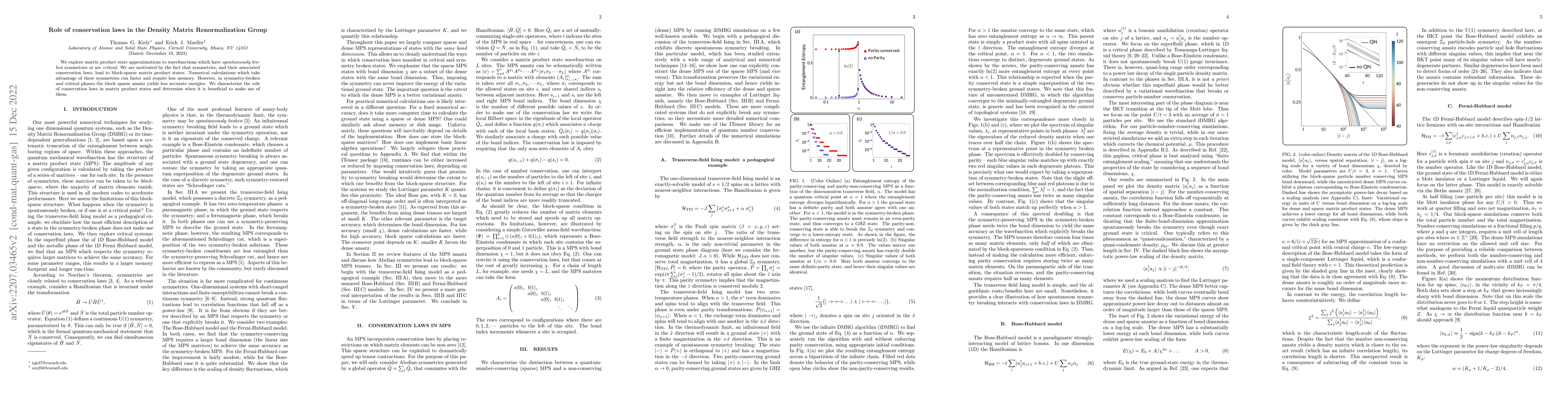 Thumbnail for Role of conservation laws in the Density Matrix Renormalization Group