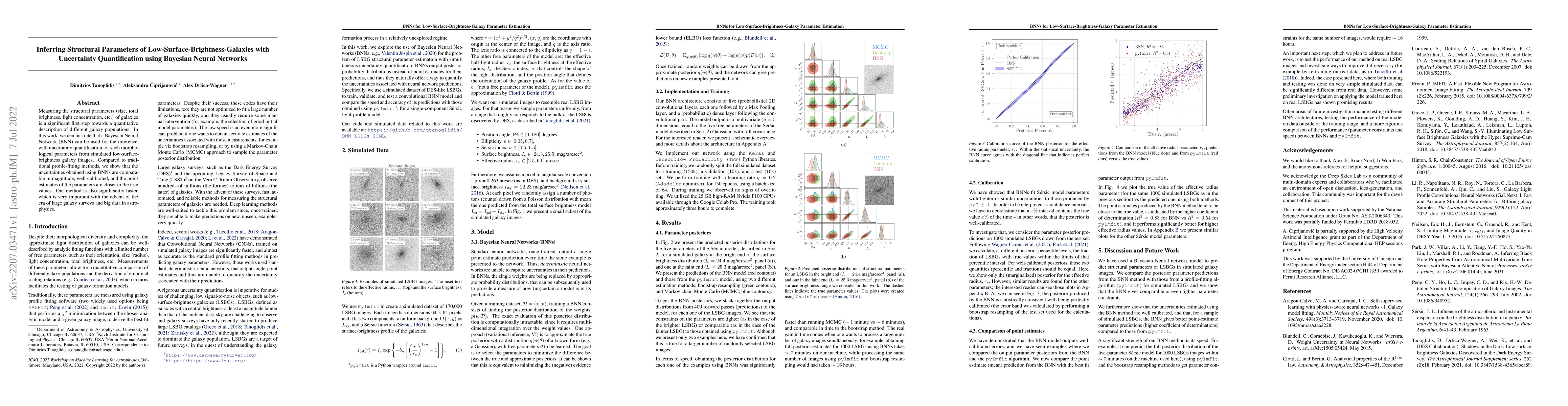 Thumbnail for Inferring Structural Parameters of Low-Surface-Brightness-Galaxies with
  Uncertainty Quantification using Bayesian Neural Networks