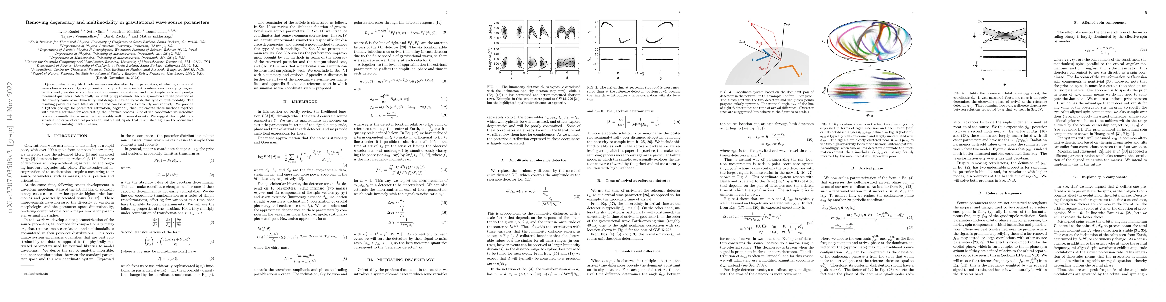 Thumbnail for Removing degeneracy and multimodality in gravitational wave source
  parameters