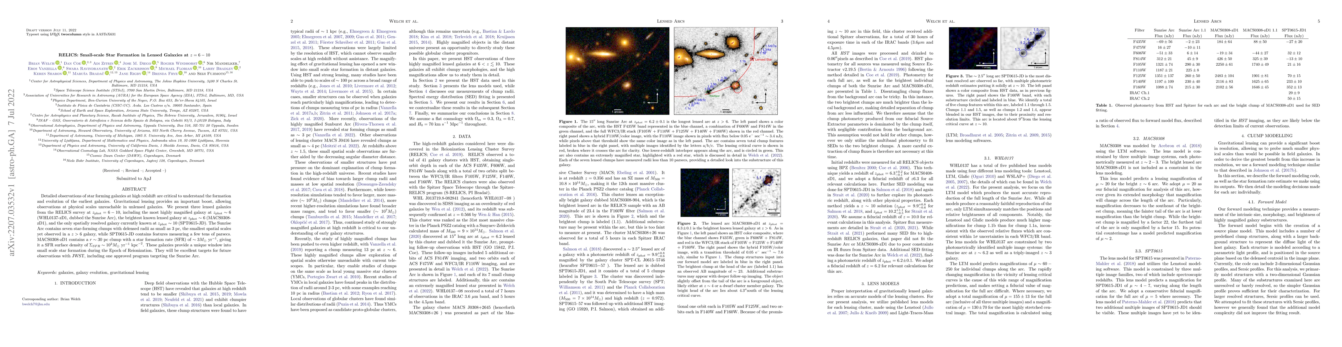 Thumbnail for RELICS: Small-scale Star Formation in Lensed Galaxies at $z = 6-10$