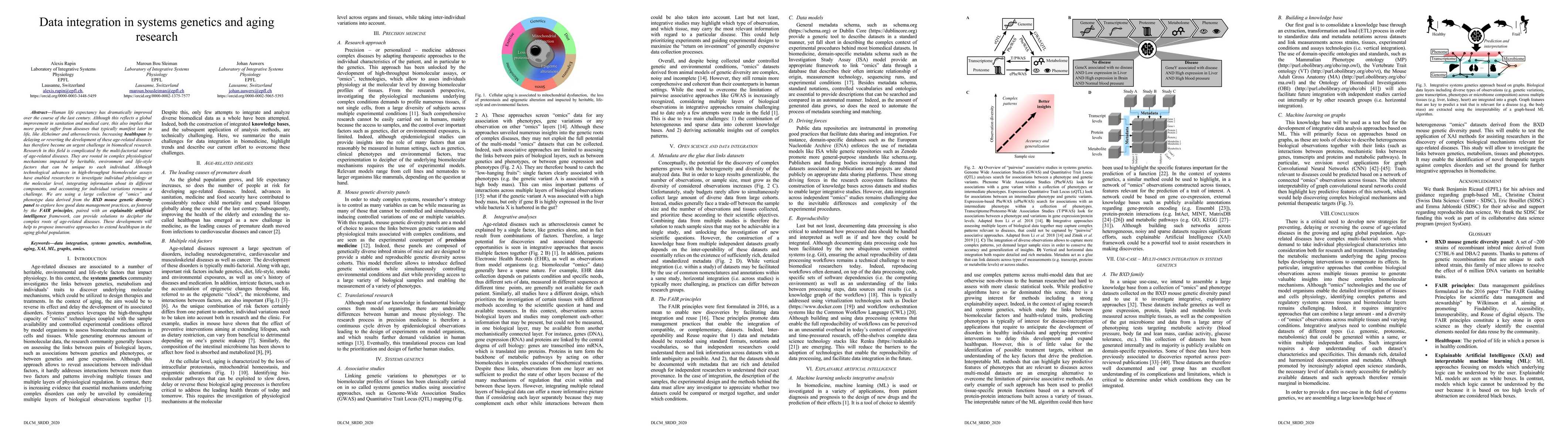 Thumbnail for Data integration in systems genetics and aging research