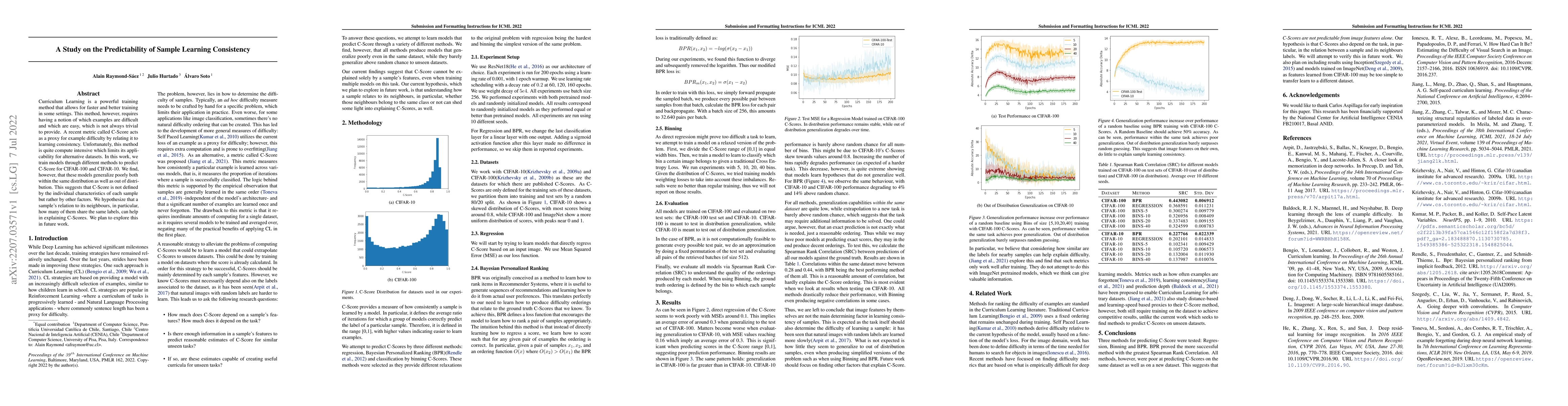 Thumbnail for A Study on the Predictability of Sample Learning Consistency