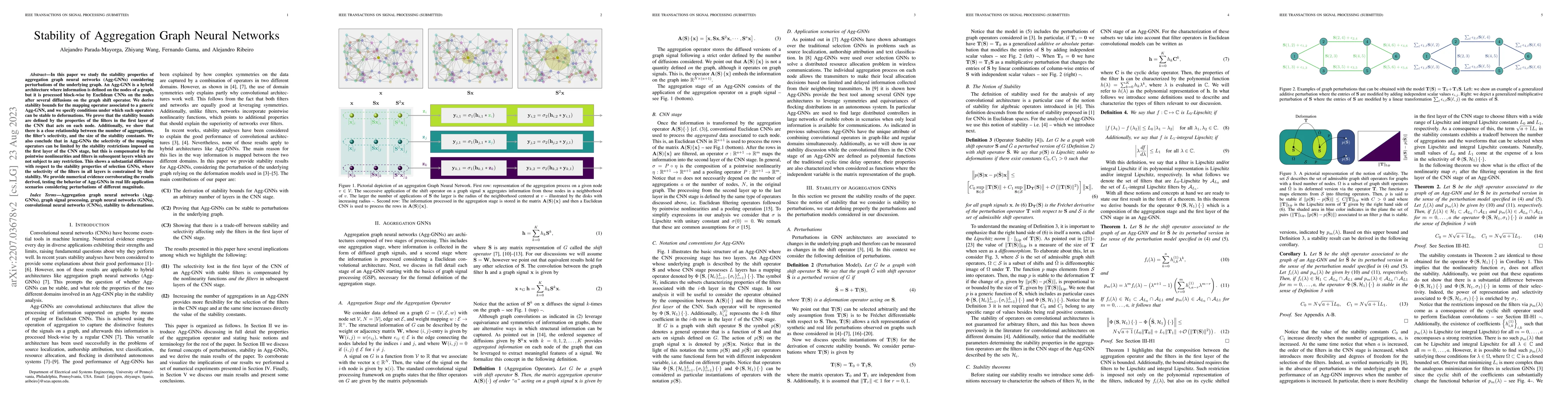 Thumbnail for Stability of Aggregation Graph Neural Networks