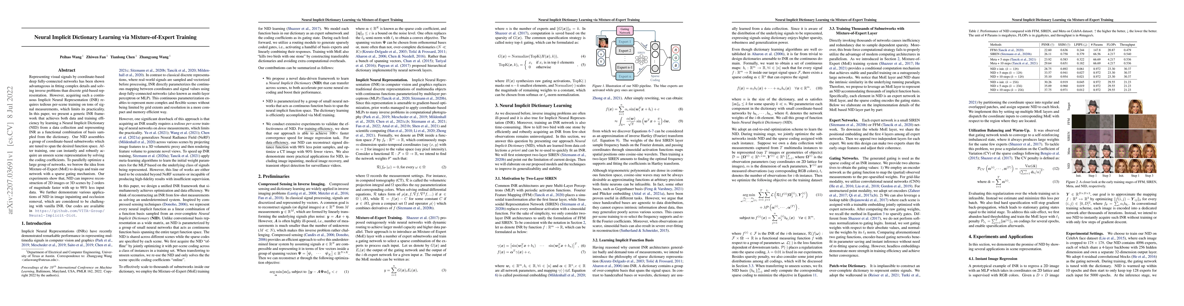 Thumbnail for Neural Implicit Dictionary via Mixture-of-Expert Training