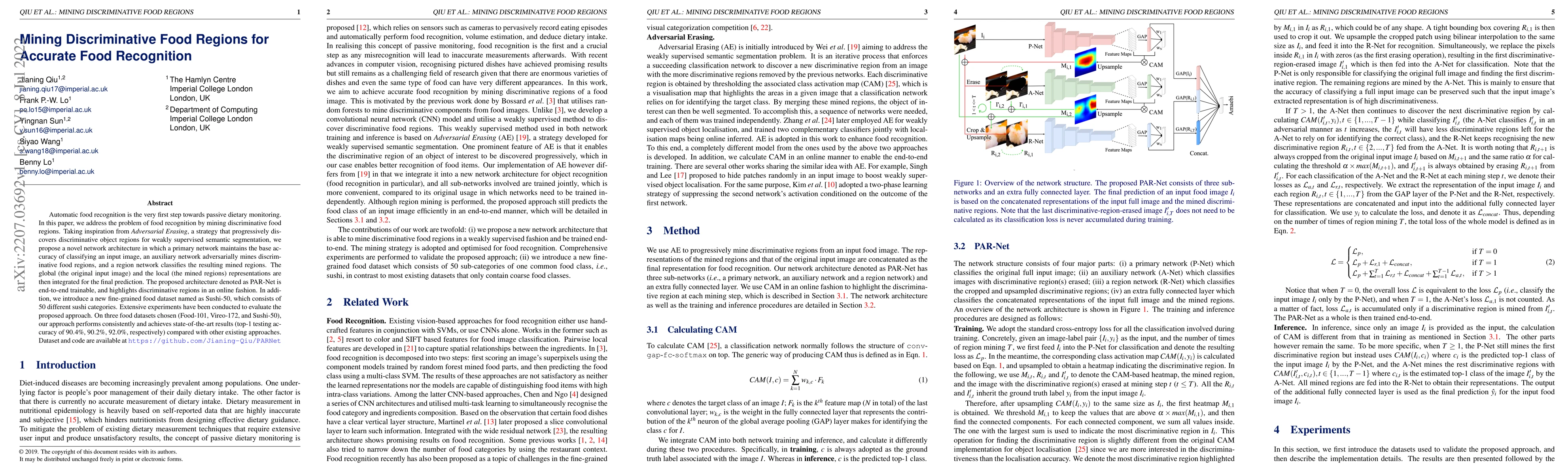 Thumbnail for Mining Discriminative Food Regions for Accurate Food Recognition