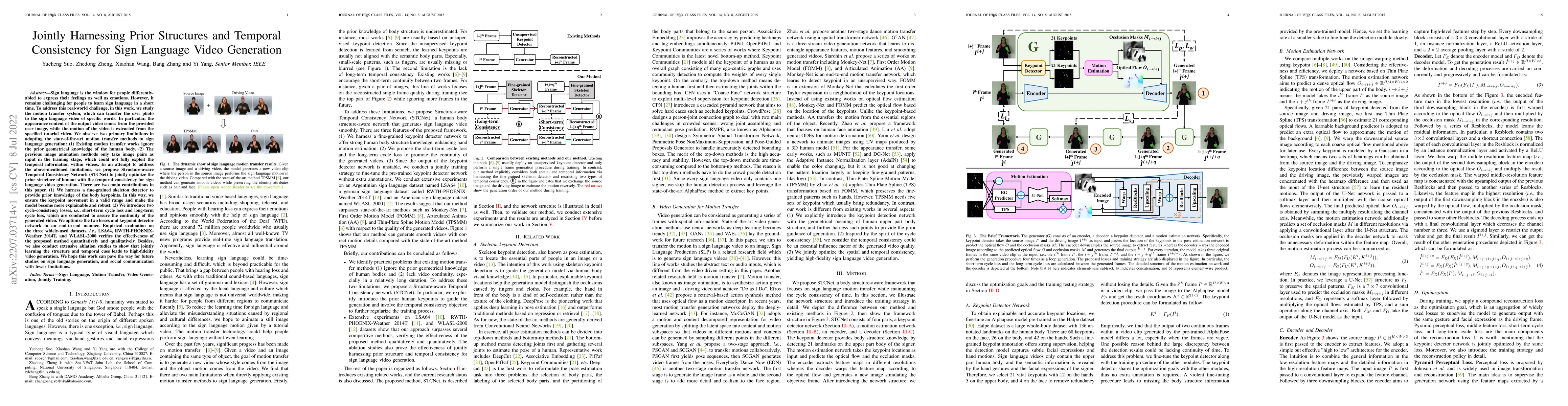 Thumbnail for Jointly Harnessing Prior Structures and Temporal Consistency for Sign
  Language Video Generation