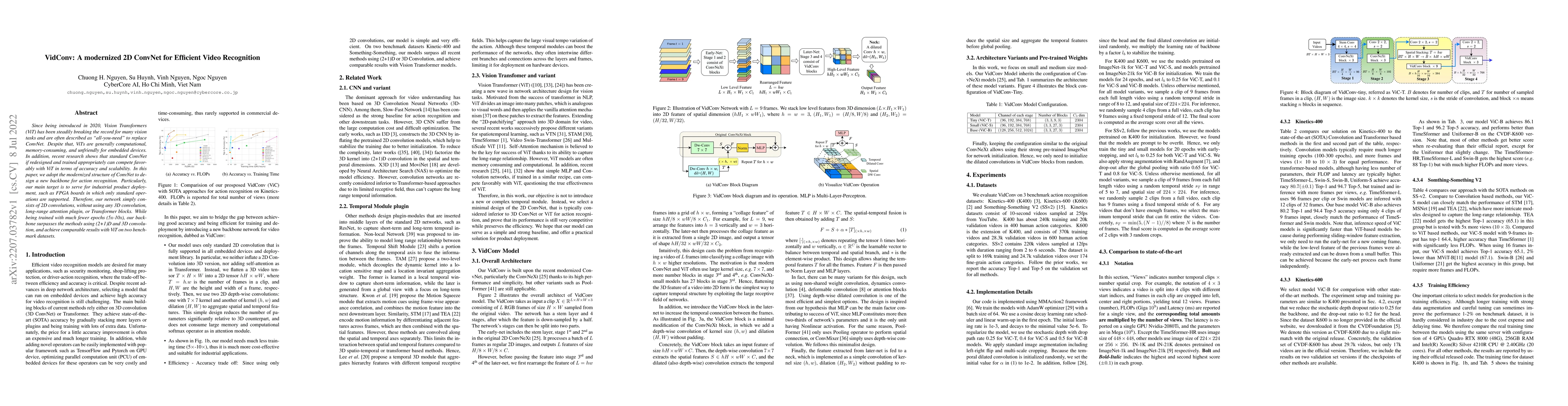 Thumbnail for VidConv: A modernized 2D ConvNet for Efficient Video Recognition