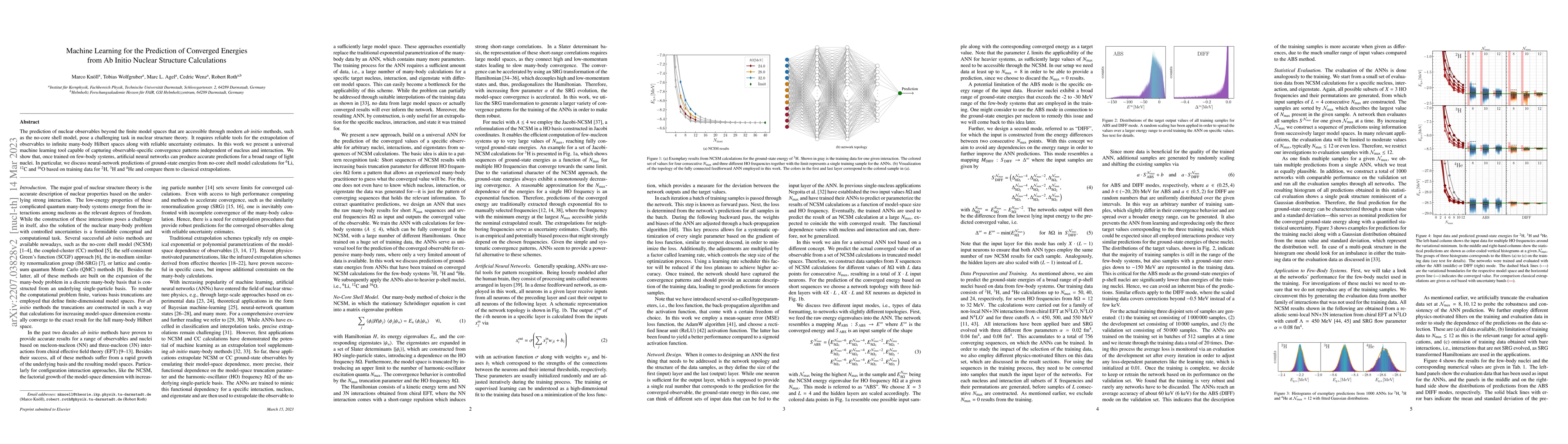Thumbnail for Machine Learning for the Prediction of Converged Energies from Ab Initio
  Nuclear Structure Calculations