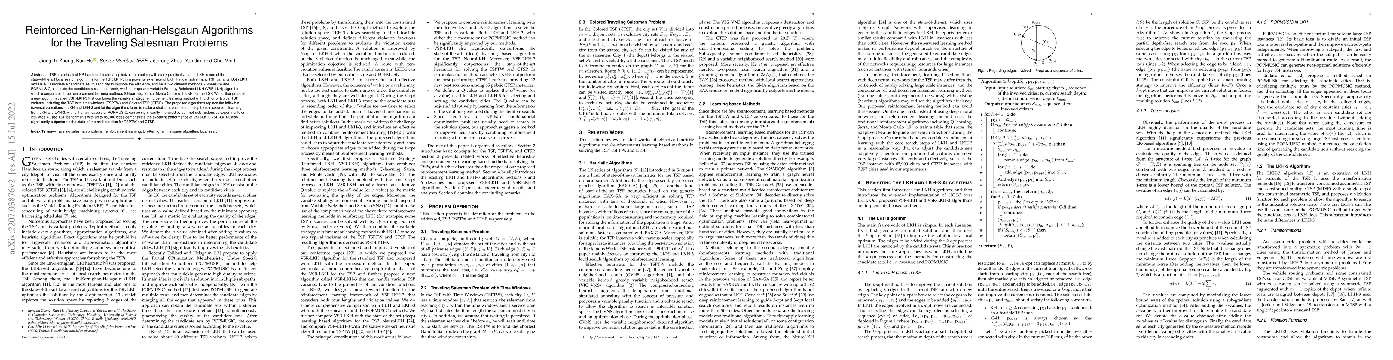 Thumbnail for Reinforced Lin-Kernighan-Helsgaun Algorithms for the Traveling Salesman
  Problems