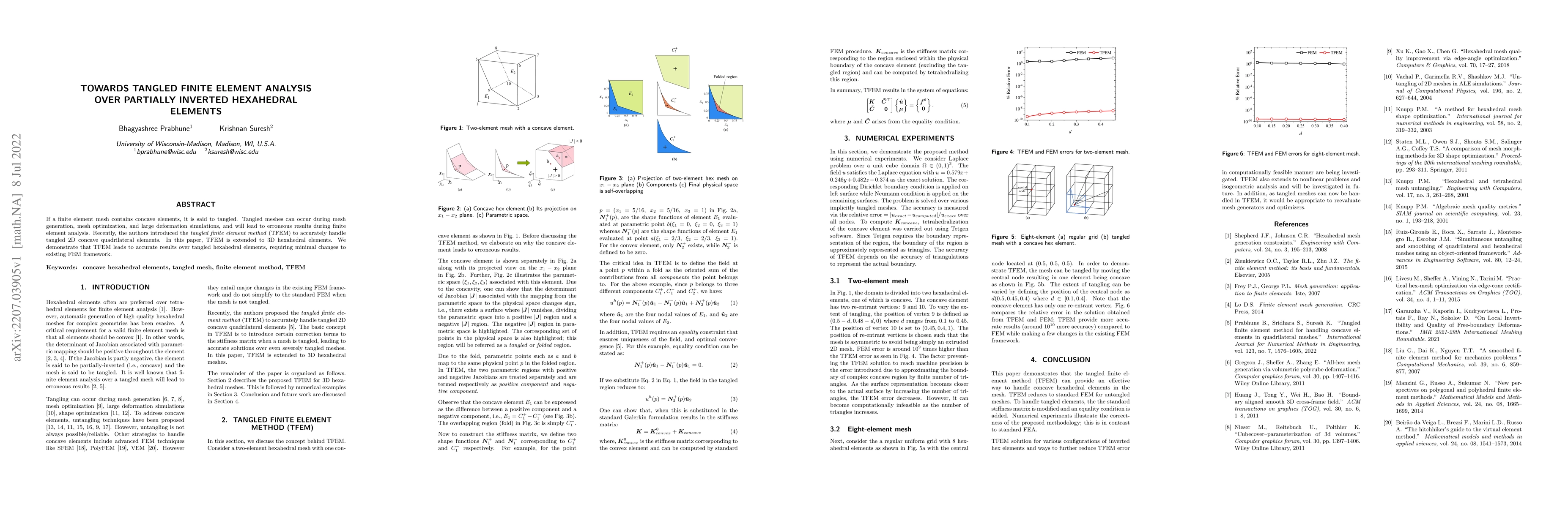Thumbnail for Towards tangled finite element analysis over partially inverted
  hexahedral elements