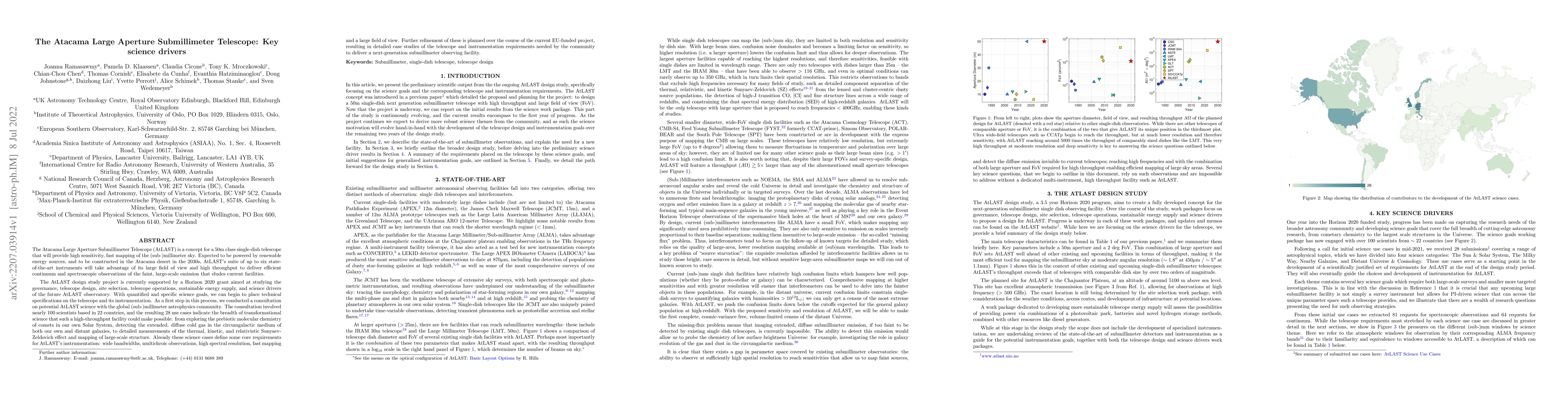 Thumbnail for The Atacama Large Aperture Submillimeter Telescope: Key science drivers