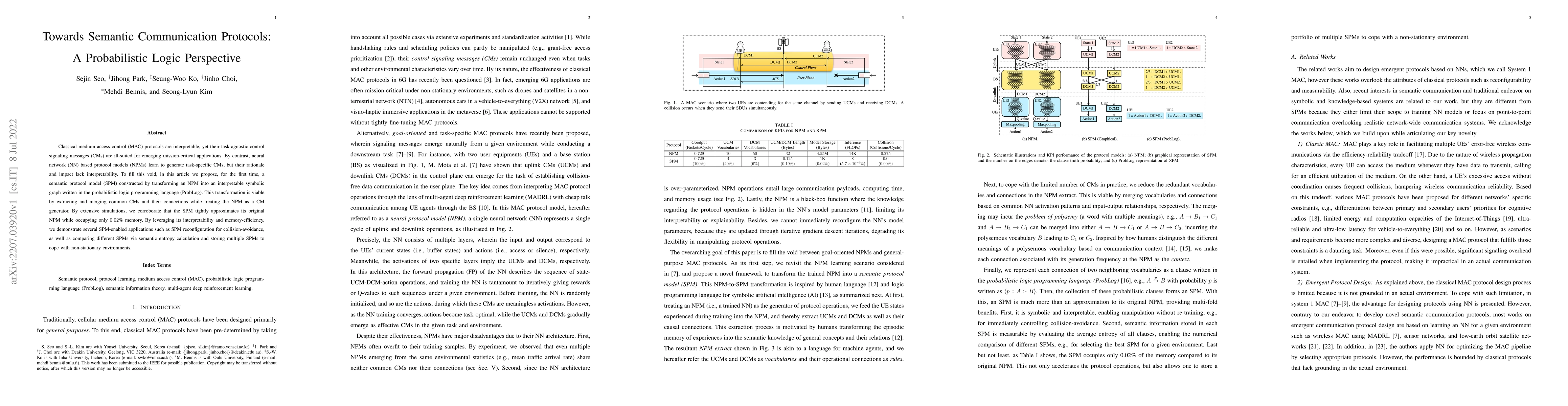 Thumbnail for Towards Semantic Communication Protocols: A Probabilistic Logic
  Perspective
