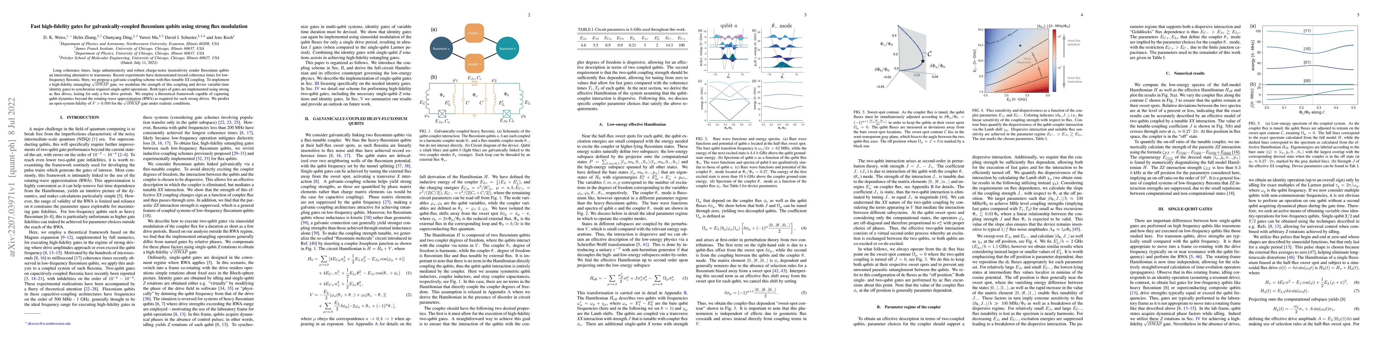 Thumbnail for Fast high-fidelity gates for galvanically-coupled fluxonium qubits using
  strong flux modulation