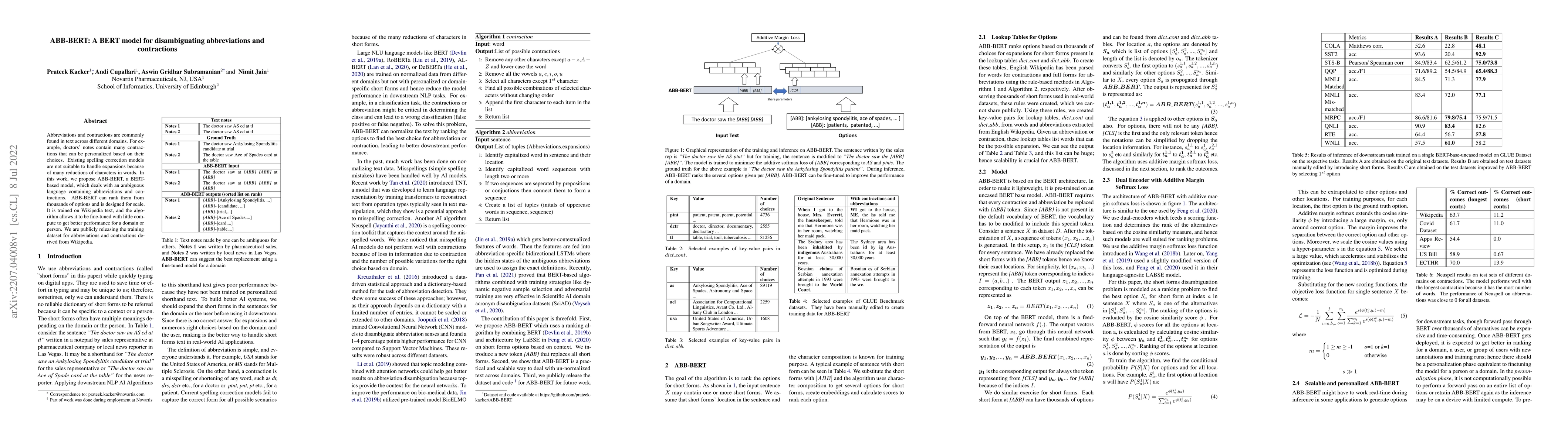 Thumbnail for ABB-BERT: A BERT model for disambiguating abbreviations and contractions