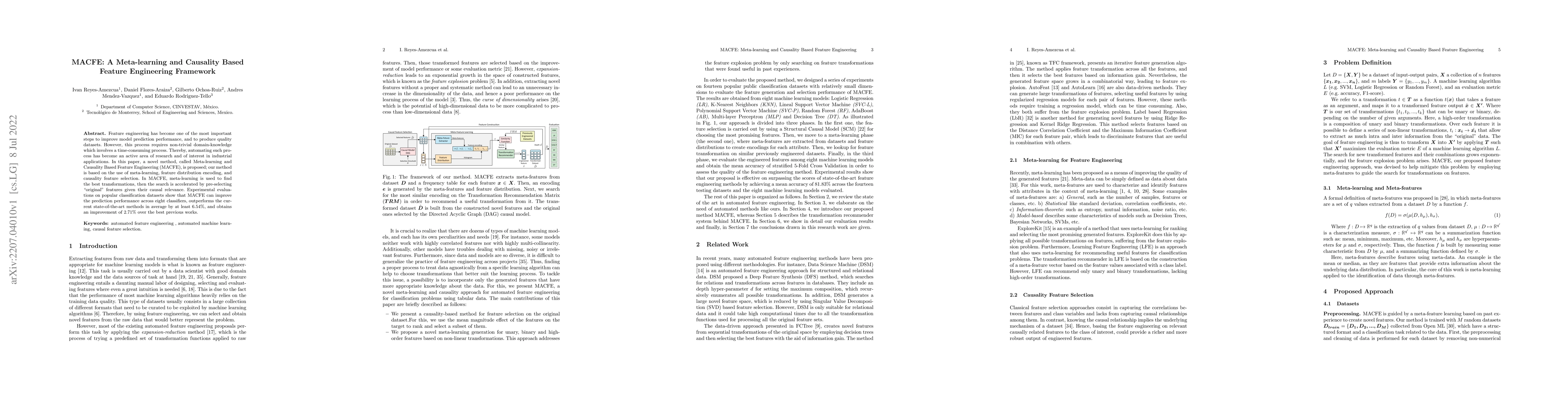Thumbnail for MACFE: A Meta-learning and Causality Based Feature Engineering Framework