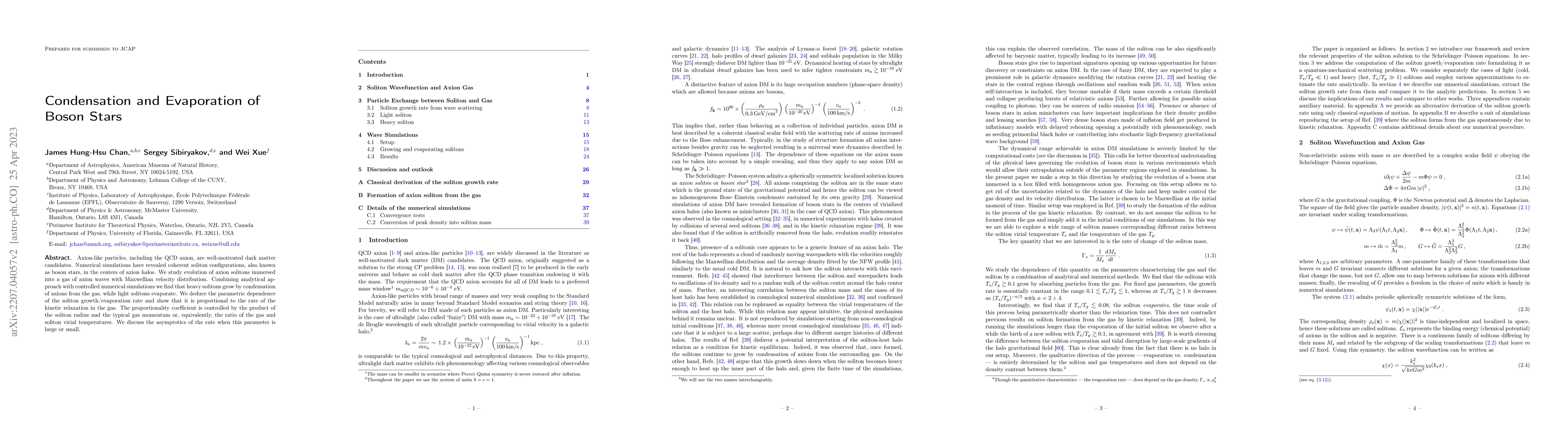 Thumbnail for Condensation and Evaporation of Boson Stars