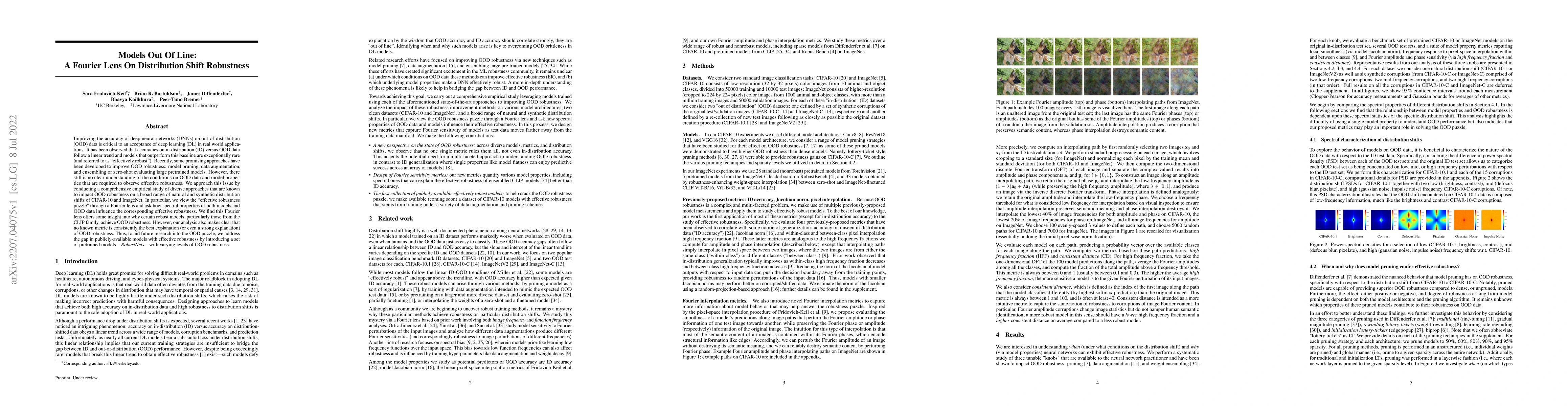 Thumbnail for Models Out of Line: A Fourier Lens on Distribution Shift Robustness