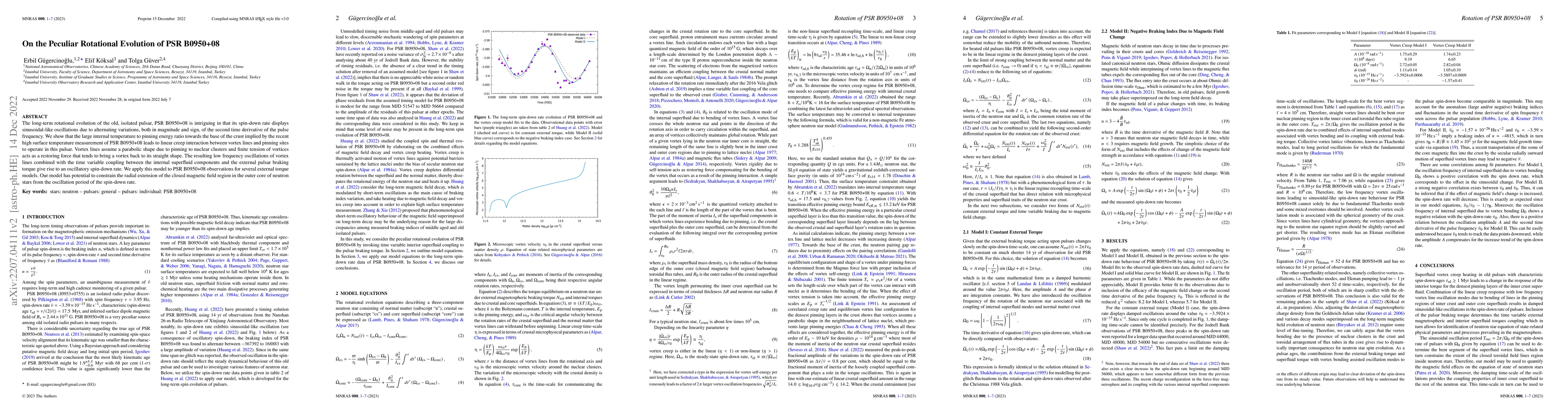 Thumbnail for On the Peculiar Rotational Evolution of PSR B0950+08