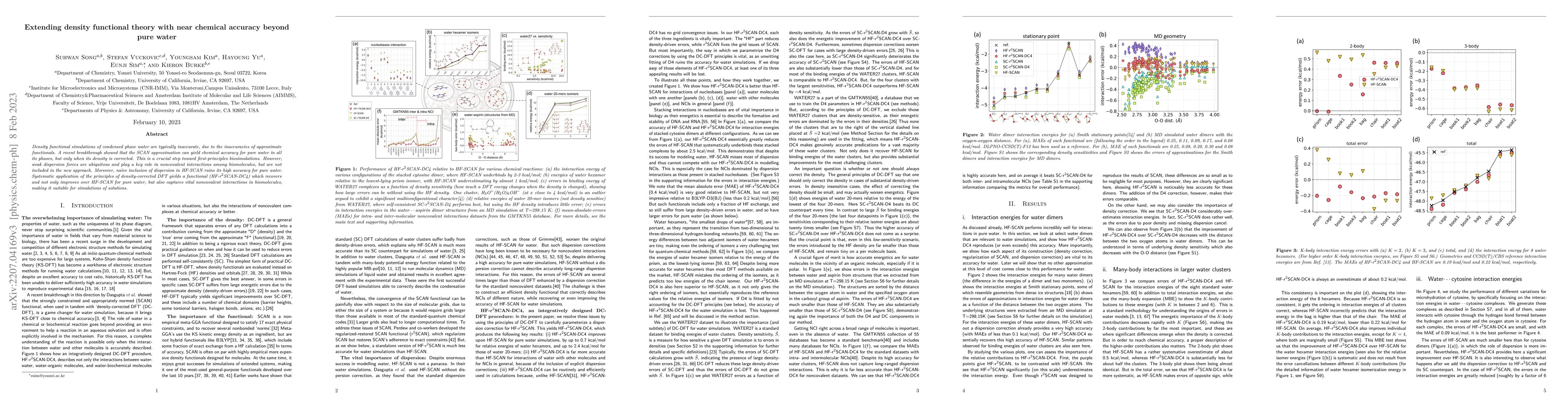 Thumbnail for Extending density functional theory with near chemical accuracy beyond
  pure water